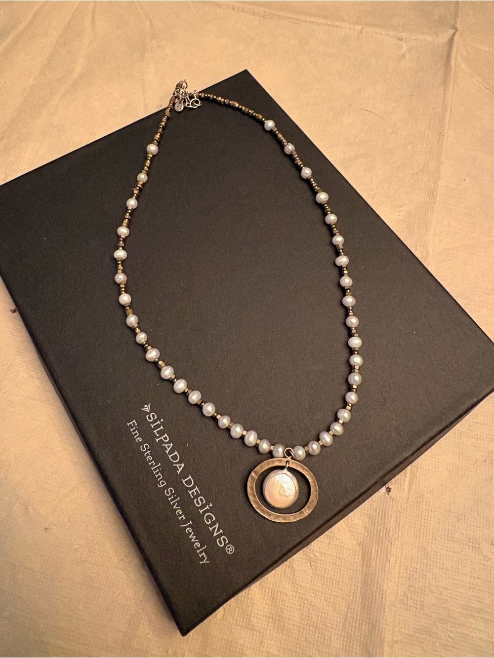 Silpada "Go Coastal" Fresh Water Pearl 16” Necklace